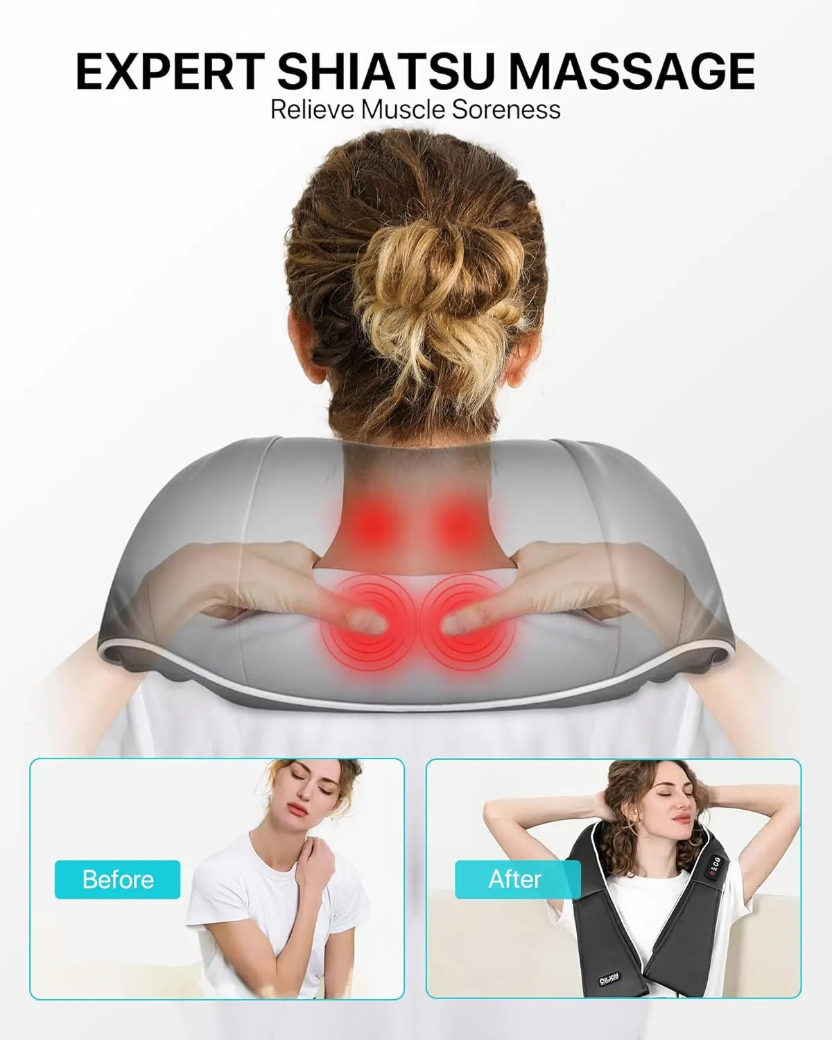 NeckRelief™ Shiatsu Massager